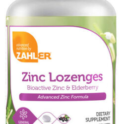 Suplemento De Pastilhas De Zinco Zahler Com Sabugueiro 25 Mg