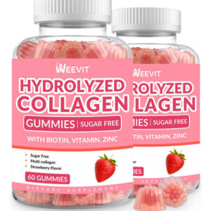 Gomas De Colágeno Weevit, Sem Açúcar, 2.000 Mg De Proteína C