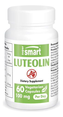 Suplemento Supersmart Luteolina 100mg Com Extrato De Amendoi