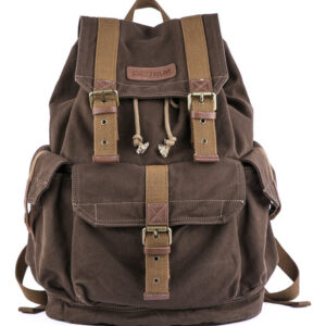 Mochila Gootium 21101cf Café De Lona Grossa De Alta Densidad