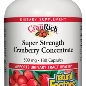 Suplemento Natural Factors Cranrich Cranberry 180 Cápsulas