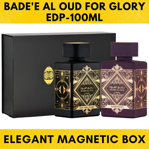 Perfume Lattafa Bade"e Al Oud Amethyst Edp 100ml Com Caixa D - Imagem 3