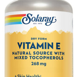 Suplemento Solaray De Vitamina E 400iu Com Tocoferóis Mistos