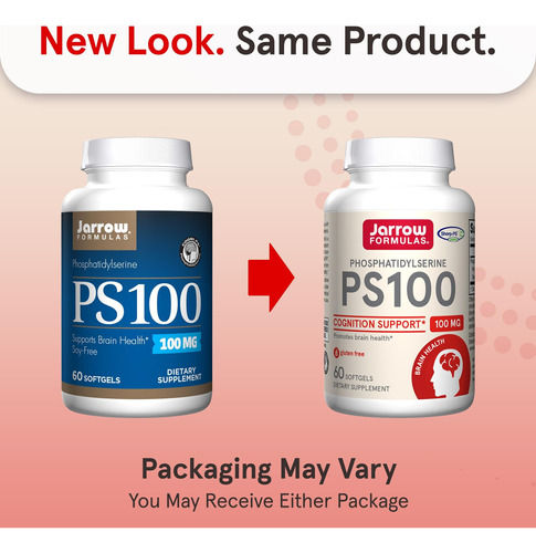 Jarrow Formulas Ps100 Fosfatidilserina 100 Mg, Suplemento Di - Imagem 2
