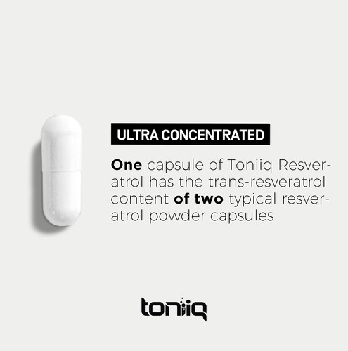Cápsulas De Resveratrol Toniiq Ultra High Purity 600mg - Imagem 5
