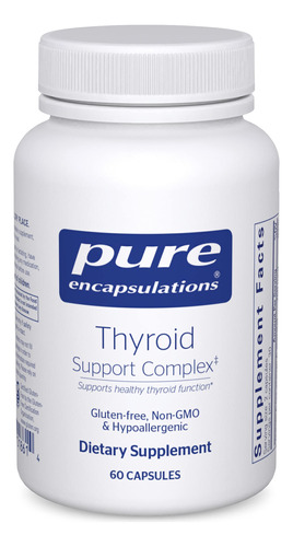 Suplemento Pure Encapsulations Thyroid Support 60 Cápsulas