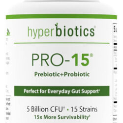 Suplemento Hyperbiotics Pro 15 Probiótico Vegano 60 Comprimi