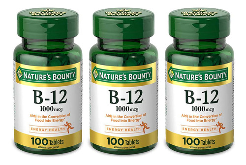 Comprimidos De Vitamina B12 Nature's Bounty 1000 Mcg 100 Uni
