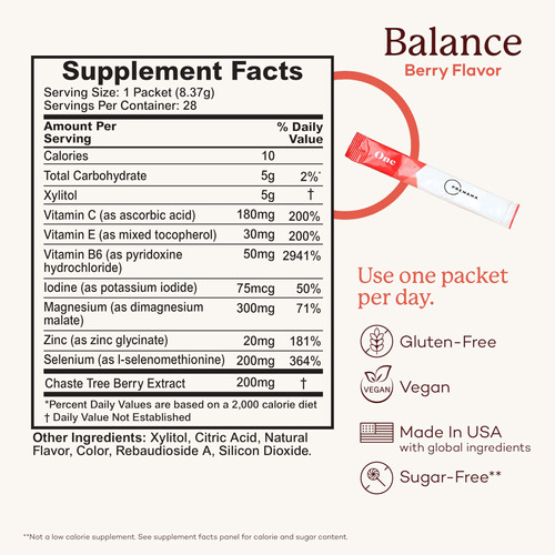Suplemento Premama Hormone Balance Para Mulheres (28 Porções - Imagem 5