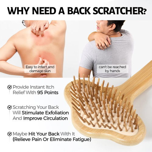 Back Scratcher Nurender Bambu Estendido De Grandes Dimensões - Imagem 4