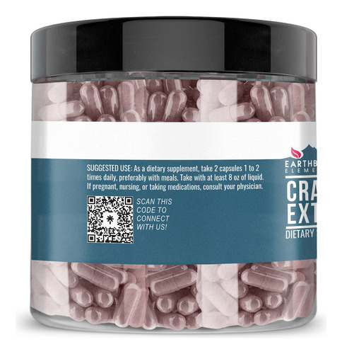 Suplemento Dietético Earthborn Elements Cranberry Extract 20 - Imagem 3