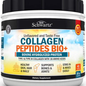 Peptídeos De Colágeno Em Pó Bioschwartz 473ml Promovem A Saú