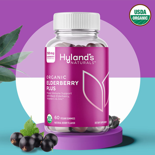 Suplemento De Gomas Orgânicas De Sabugueiro Hyland's Natural - Imagem 9