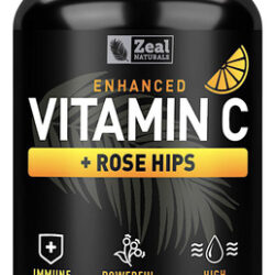 Suplemento Zeal Naturals Vitamina C 1000 Mg Com Roseira Brav
