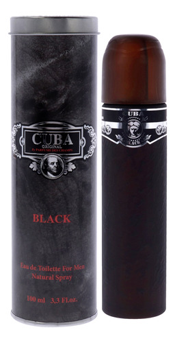 Perfume Cuba Cuba Black Edt Spray Para Homens 100ml