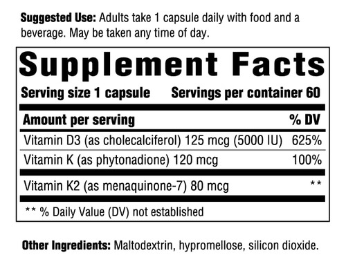 Suplemento De Fórmula Innate Response: Vitamina D3 5000 U - Imagem 3