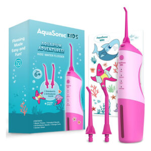 Water Flosser Aquasonic Kids 6+ Com Padrão E Ortodôntico Não