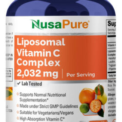 Suplemento De Vitamina C Lipossomal Nusapure 2032 Mg 200 Cáp