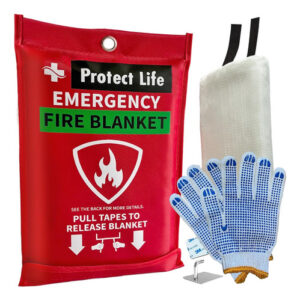 Cobertor De Incêndio De Emergência Protect Life 40x40cm Com