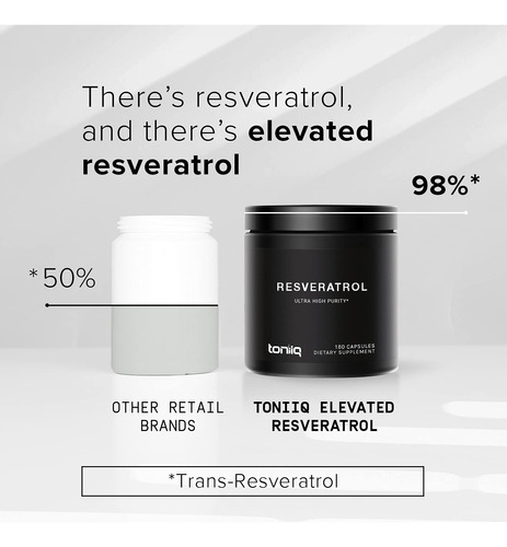 Cápsulas De Resveratrol Toniiq Ultra High Purity 600mg - Imagem 4
