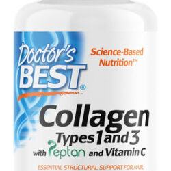 Suplemento Doctor&quots Best Colágeno Tipos 1 E 3 1000 Mg 180 T