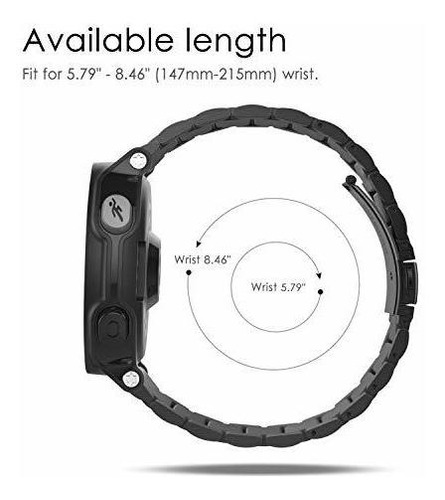 Pulseira Fintie Compatível Com Garmin Forerunner 235 Inox - Imagem 7