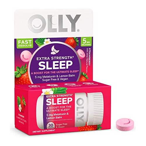 Comprimidos De Dissolução Rápida Para Dormir Olly Extra Stre