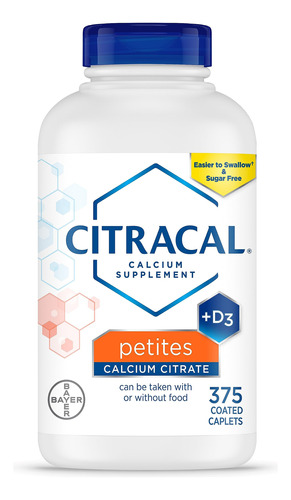 Suplemento De Citrato De Cálcio Citracal Petites 400 Mg 375