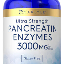 Enzimas Pancreáticas Carlyle Ultra-strength 3000 Mg 250 Cáps
