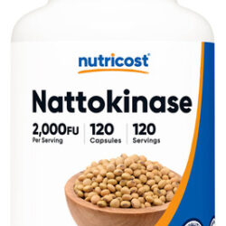Suplemento Nutricost Nattokinase 2.000 Fu 120 Cápsulas