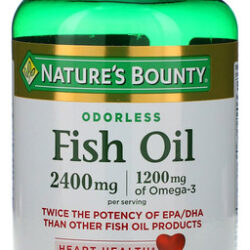 Suplemento Nature's Bounty Óleo De Peixe 2400mg 90 Cápsulas