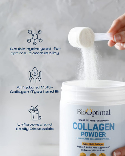 Colágeno Em Pó Peptídeos De Colágeno Bioideais 300g - Imagem 6
