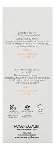 Perfume Roger & Gallet Neroli Água Perfumada 100ml Para Unis - Imagem 6