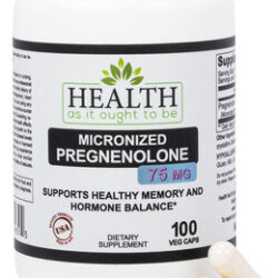 Suplemente A Saúde Como Deveria Ser Pregnenolona 75mg 100 Ca