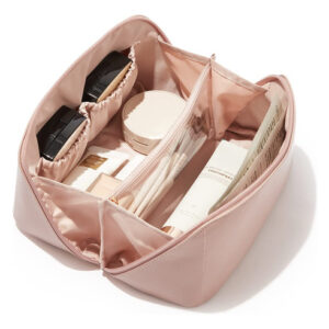 Bolsa De Maquiagem Eachy Travel Large Impermeável Rosa Para