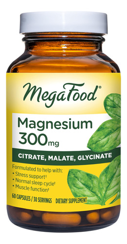 Suplemento Megafood Magnesium 300 60 Cápsulas (30 Porções)