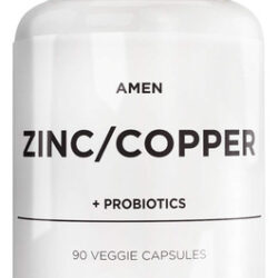 Suplemento Amen De Zinco E Cobre Com Probióticos 90 Cápsulas