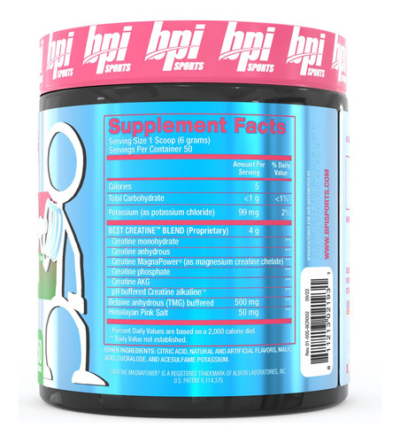 Suplemento Bpi Sports Best Creatina Watermelon 50 Porções - Imagem 5