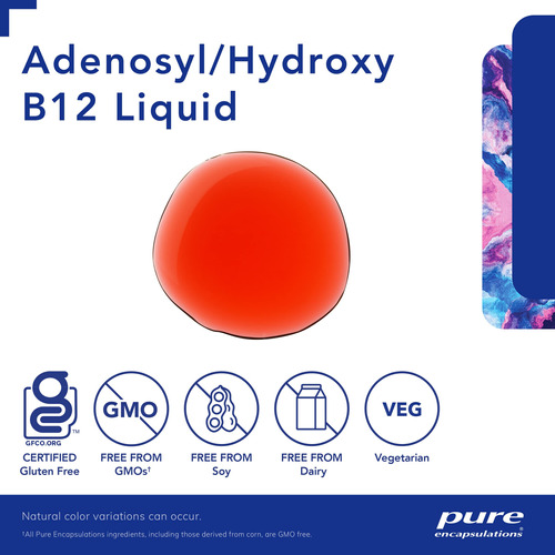 Suplemento De Encapsulamentos Puros Adenosil/hidroxi B12 Líq - Imagem 3
