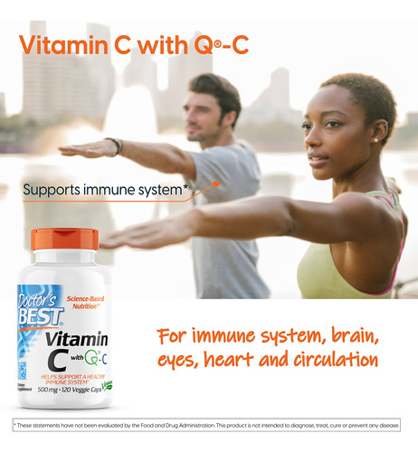 Suplemento De Vitamina C Doctor's Best 500 Mg, 120 Unidades - Imagem 3