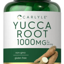 Suplemento Carlyle Yucca Root 1000mg 120 Cápsulas Não Transg