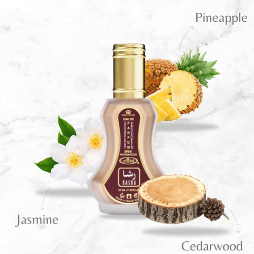 Perfume Al Rehab Perfumes Rasha Eau De Parfum 35 Ml Para Mulheres - Imagem 2
