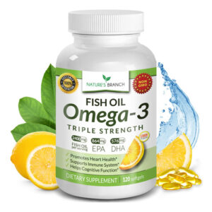Suplemento De Óleo De Peixe Ômega 3 Nature&quots Branch 2400 Mg