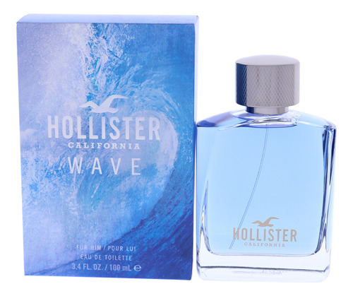 Perfume Hollister Wave Para Homens, Edt Aerosol 100ml