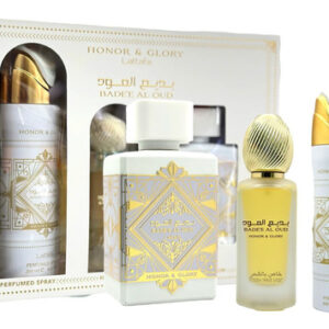 Conjunto De Perfumes Lattafa Bade'e Al Oud Honor & Glory, 3 Unidades Para Mulher