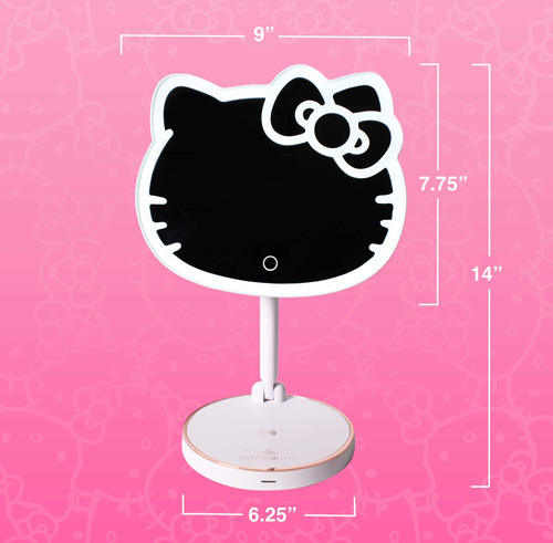 Espelho De Maquiagem Impressions Vanity Hello Kitty Led Reca - Imagem 5