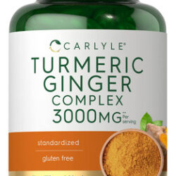 Suplemento Carlyle De Cúrcuma E Gengibre 3000 Mg 120 Cápsula