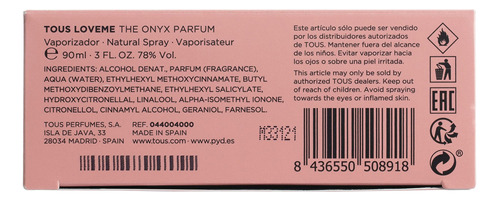 Perfume Tous Loveme Onyx Eau De Parfum 90ml For Women - Imagem 3
