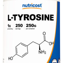 Suplemento Nutricost L-tirosina Em Pó 250g - 1000mg/porção