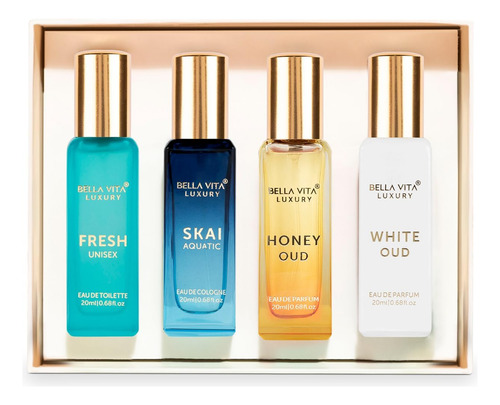 Conjunto De Perfumes Bellavita Luxury Women"s Cologne 4x20ml - Imagem 8